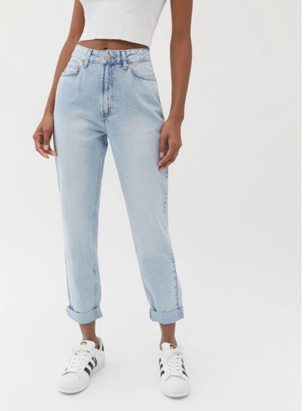 BDG Light Blue High-Rise Mom Jeans